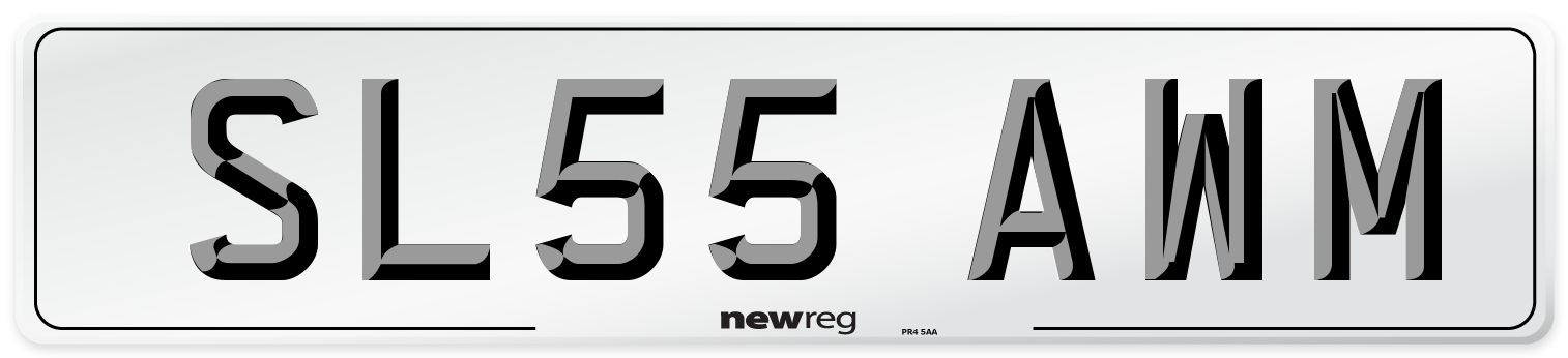 SL55 AWM Number Plate from New Reg